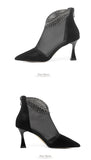 Women's Mesh High Heels Shoes Fashion Pumps Comfort Sandals Boots