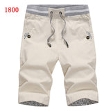 New Summer Men cotton beach elastic waist casual shorts