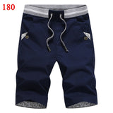 New Summer Men cotton beach elastic waist casual shorts