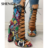 Women Fashion High Heels 10cm Heels Platform Sandals Party Shoes