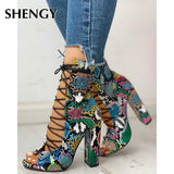 Women Fashion High Heels 10cm Heels Platform Sandals Party Shoes