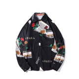 New Long Sleeves FLOWER Printing Classic Style Men's Hawaiian Shirt