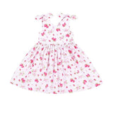Flofallzique Dress Summer Cute Strawberry V-neck Comfortable Cotton