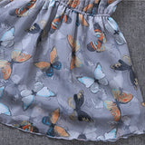 Summer Chiffon Kids Floral Clothing Princess Party Dress