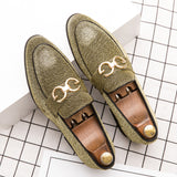 Fashion Design Casual Bling Leather Shoes Men Brand Lazy Footwear Slip On Loafers Driving Shoes
