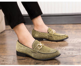 Fashion Design Casual Bling Leather Shoes Men Brand Lazy Footwear Slip On Loafers Driving Shoes