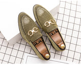 Fashion Design Casual Bling Leather Shoes Men Brand Lazy Footwear Slip On Loafers Driving Shoes