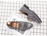 Fashion Design Casual Bling Leather Shoes Men Brand Lazy Footwear Slip On Loafers Driving Shoes