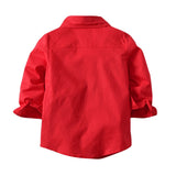 Kid Boy Clothes Set Cool 2PCS Blue Shirt+ Jean Pant Suit Outfit