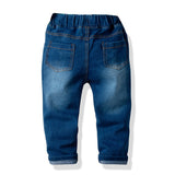 Kid Boy Clothes Set Cool 2PCS Blue Shirt+ Jean Pant Suit Outfit