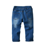 Kid Boy Clothes Set Cool 2PCS Blue Shirt+ Jean Pant Suit Outfit