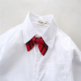 Kid Boy Clothes Set Cool 2PCS Blue Shirt+ Jean Pant Suit Outfit