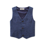 Kid Boy Clothes Set Cool 2PCS Blue Shirt+ Jean Pant Suit Outfit