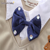 Kid Boy Clothes Set Cool 2PCS Blue Shirt+ Jean Pant Suit Outfit