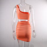 Nadafair Bodycon Club Hollow Out Ruched Backless Bandage Sexy Dresses