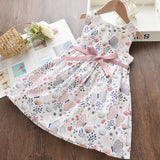 Summer Kid Dress Floral Sweet Party Suits Butterfly Costume Clothing