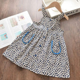Summer Kid Dress Floral Sweet Party Suits Butterfly Costume Clothing