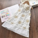 Summer Kid Dress Floral Sweet Party Suits Butterfly Costume Clothing