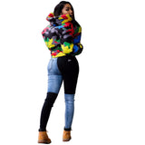 Camo Print Winter Jacket Warm Parka Down Bubble Coat