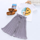 Summer Girls Clothes Unicorn Sequins Chiffon Pants Outfit Tracksuit