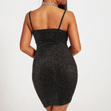Summer Slim Women's Mini Tight Thin Shoulder Strap Short Dress