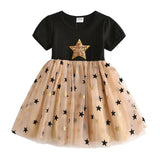VIKITA princess dress kids unicorn dresses sequin tutu dress