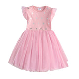 VIKITA princess dress kids unicorn dresses sequin tutu dress