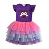 VIKITA princess dress kids unicorn dresses sequin tutu dress