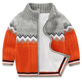 Children Kids Knitted Sweaters for boys Cardigan Thick Jacket