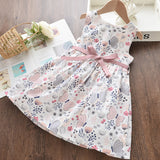 Summer Kid Dress Floral Sweet Party Suits Butterfly Costume Clothing