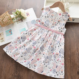 Summer Kid Dress Floral Sweet Party Suits Butterfly Costume Clothing