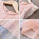 Summer Kid Dress Floral Sweet Party Suits Butterfly Costume Clothing