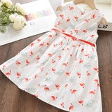Summer Kid Dress Floral Sweet Party Suits Butterfly Costume Clothing