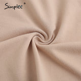 Simplee Casual solid women's two piece suit including belt solid color