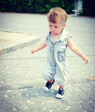 Denim Toddler Baby Infant Boys Girls Jumpsuit Clothes Outfits