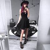 Fitshinling Pentagram Strap Gothic Dress Punk Grunge Sexy