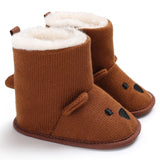 Winter Boots Infant Newborn Cute Cartoon Bear Shoes First Walkers Super Keep Warm Snowfield