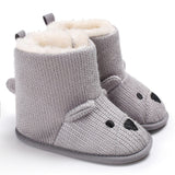 Winter Boots Infant Newborn Cute Cartoon Bear Shoes First Walkers Super Keep Warm Snowfield