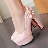 Customized single shoes 44 - 47 yards large size high-heeled shoes with butterfly knot diamond