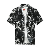 Mens Short Sleeve Hawaiian Fast drying Plus Size Summer Floral Shirt