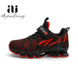 Boys Sports shoes brand fashion sneakers for big kids mesh shoes