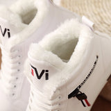 Winter Boots Women Ankle Boots Warm PU Plush Shoes