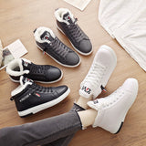 Winter Boots Women Ankle Boots Warm PU Plush Shoes