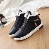 Winter Boots Women Ankle Boots Warm PU Plush Shoes