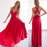 Sexy Long Bridesmaid Multi Way Wrap Convertible Infinity Maxi Dress Hollow Out Bandage Vestidos