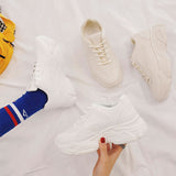 Women Breathable Mesh Casual Shoes Sneaker Lace Up