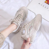 Women Breathable Mesh Casual Shoes Sneaker Lace Up