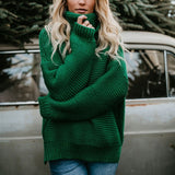 Women Turtleneck Sweaters Winter Pull Jumpers sweater
