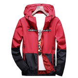 Men's Hip Hop Jacket Windbreaker Hooded Casual Retro Vintage Streetwear