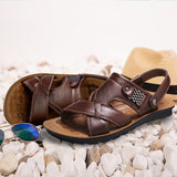 Big Size 48 Men Genuine Leather Sandals Classic Shoes Slippers Soft Sandals